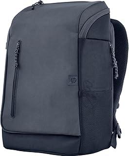 Mochila HP Travel - para Notebook de até 15,6 Polegadas, Multi-compartimentos, Expansível até 30L, com Alças Acolchoadas, Exterior Feito de Materiais Reciclados, Azul (6B8U4AA)