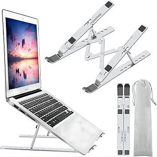 Suporte para Notebook Ajustável, Alumínio, Dobrável e Portátil, Base Antiderrapante, Compatível com Laptops 10-17 Polegadas