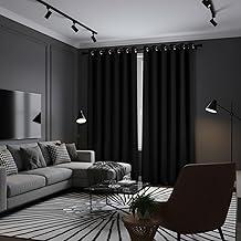 Cortina Blackout 2,80m x 2,50m Corta luz 100% com Ilhós Sala Quarto Casa Blecaute (Preto)