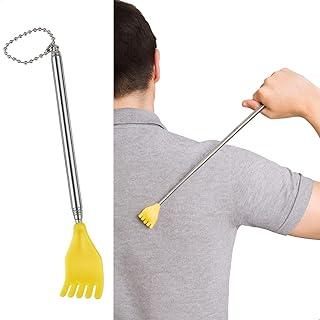 Mãozinha para Coçar Costas e Massagear de Metal e Plástico Extensível, Leve e Durável