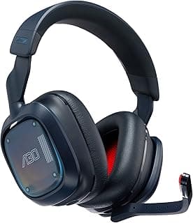 Headset Sem Fio Logitech G Astro A30 LIGHTSPEED com Conexão Bluetooth ou 3,5 mm, Microfone Destacável, Até 27h de Bateria, para Áudio 3D/Dolby Atmos, PS5, PS4, Nintendo Switch, PC, Android - Azul
