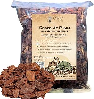 Casca de Pinus Lavada Para Terrario de Répteis terrestres CPC Pet Care (3 Litros)