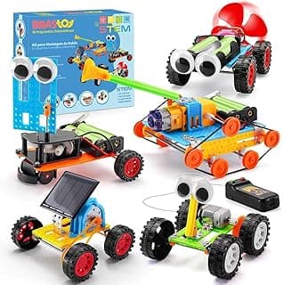 Blocos de Montar Construção de Robôs Ciência STEM Brinquedos Educativos Infantil Experimentos Projetos de Engenharia (6 em 1) (5 em 1)