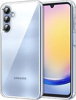 JETech Capa para Samsung Galaxy A25 5G 6,5 Polegadas, Case Protetora Não Amarela à Prova de Choque, Capinha Parte Traseira do PC Rígida Anti-Riscos (Claro)