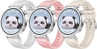 HAOZHI 3Peças 18mm Pulseira Compatível com Huawei Watch 5 42mm,GT 6 5 4 41mm,GT 5 Pro 42mm,Bracelete Correia para Garmin Venu 4 41mm,Venu 3S 2S,Vivoactive 4S,Vivomove 3S,Forerunner 265S,255S Music