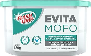 Flash Limp - Evita Mofo Para Armários Guarda Roupa 180g - AMO1881 com 10.09% de desconto por R$ 9,27 na amazon