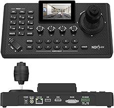 Controlador NDI PTZ Controlador Joystick para Câmera PTZ, Rede PoE Teclado 4D PTZ VISCA PELCO D/P RS232 RS485 para Transmissão de Videoconferência Igreja