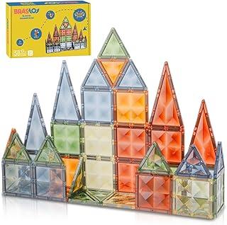 Blocos de Montar Magnéticos Construção Brinquedos Infantil (58 Peças)