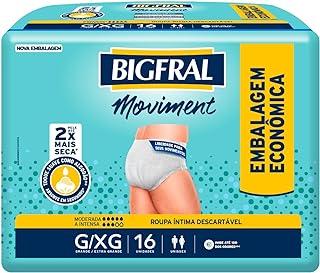 Roupa Íntima Bigfral Moviment G/XG 16 Unidades