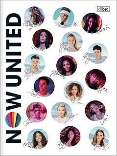 Caderno Brochura Capa Dura Universitário Now United 80 Folhas - Capa Circulos Integrantes - Tilibra, 531774