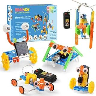 Ciência STEM Brinquedos Educativos Infantil Blocos de Montar Construção de Robôs (5 em 1 STEM)