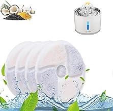 4PCS Filtros para bebedouros de gatos Filtro de carbono para bebedouro, filtro de bebedouro de círculo removível e reutilizável para bebedouro profissional ativado