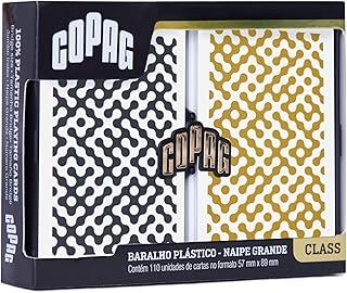 Baralho Class Modern Estojo Duplo Naipe Grande - Preto/Dourado - Copag