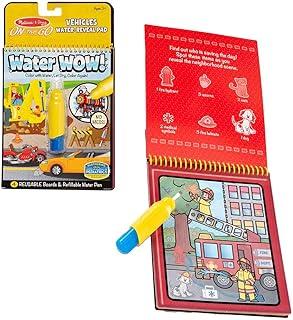 SUNNY, Melissa & Doug, Caderno e Caneta de Água, Tema Veículos, Acima de 4 anos