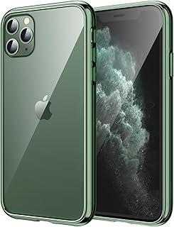 JETech Capa para iPhone 11 Pro Max 6,5 Polegadas, Case Protetora de Telefone à Prova de Choque Não-Amarelecimento, Capinha Parte Traseira Transparente Anti-Riscos (Verde Alpino)