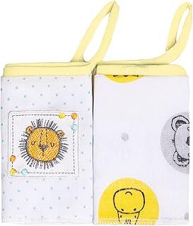 Papi Textil Paninho De Boca Bordados Karinho C/Prendedor De Chupeta 32Cm X 32Cm Contem 02 Un