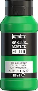 Tinta Acrílica Liquitex Basics Fluid 118ml Light Green Permanent