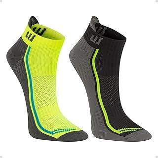 Kit 2 Pares Meia Performance Poliamida Flow Cano Curto Unissex Ciclismo Esportiva Dry Fit Academia Bike Corrida Respirável