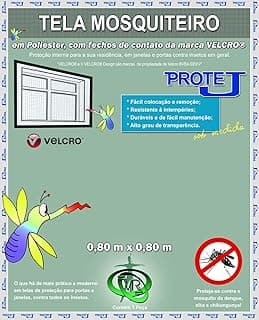 Tela Mosquiteiro Com Velcro Protej Cinza