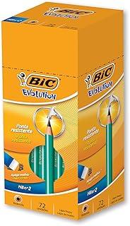 BIC, Lápis Preto com Corpo Redondo, Evolution, Grafite HB#2, 72 Unidades