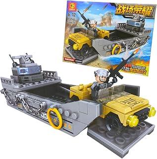 Blocos de Construção para Montar e Desmontar, Kit de Construção - Barco Militar 232 Peças - Presente para Crianças e Adultos, Brinquedos Educativos