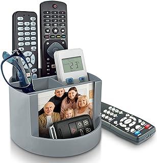 Acrimet Mix Organizer, Organizador de Mesa com Porta Foto e Suporte para Lápis, Cor Platina, 958.4