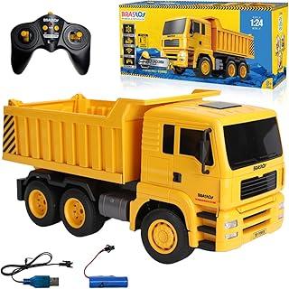 Caçamba Caminhão de Construção de Controle Remoto 1:24 Com Basculante Brinquedos Infantil