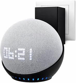 Suporte para Echo Dot 4ª e 5ª Geração Tomada, Base Organizadora Estável para Alexa 4 5 Geracao Melhora Projeção Sonora TimeClick