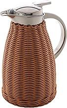 WOLFF - Garrafa Térmica Aço Inox C/Rattan Plástico Marrom 1,5L