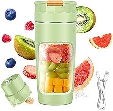 Liquidificador Portátil Erufale, 600ml, Recarregável USB, 6 Lâminas, para Smoothies e Sucos, Verde