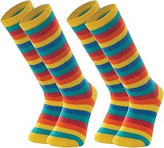 Kit 2 Pares Meia BEBÊ INFANTIL Cano Longo Mash Listrada Unissex