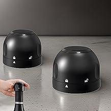 Kit Com 2 Rolhas Premium Reutilizáveis, Vedação A Vácuo, Para Garrafas De Vinho, Mantém Aroma E Sabor, Premium, Marca VARENZIA