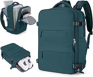 Mochila Viagem, Mochila Feminina Avião,40L Impermeável & Expansível,com Porta USB, Mochila Notebook Masculina Grande para Trabalho Casual Esportes Hiking Escolar Presente