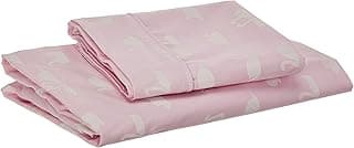 Biramar Baby Lençol Para Mini Cama 2 Peças Estampado Cisne Rosa - Lençol C/Elástico E Fronha Rosa