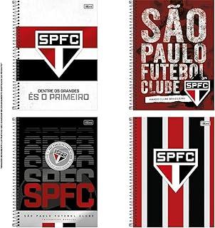 Kit de Cadernos, Tilibra, 10 Matérias, Capa Dura, São Paulo, 160 Folhas, Pacote com 4