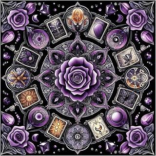 Toalha para Jogo de Tarot 0,70x0,70cm MULAMBO