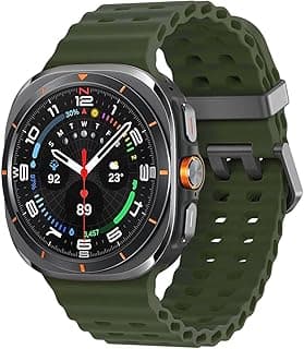 Pulseira de silicone marinho para Samsung Galaxy Watch Ultra de 47 mm masculino/feminino, à prova d'água sem lacunas, pulseira esportiva macia compatível com Samsung Watch Ultra, para homens/mulheres,