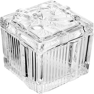 WOLFF - Potiche Caixa de Presente Laço de Fita 7,4cm x 7cm Cristal Ecológico