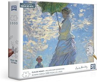 Toyster - Coleção Obras de Arte - Monet: Mulher com sombrinha - Quebra-cabeça 1000 peças - Game Office