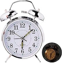 Relógio de Mesa Despertador Antigo Vintage Clássico Com Luz Led Noturna Em Metal Analógico com 11.05% de desconto por R$ 29,79 na amazon