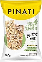 PINATI Barra de castanhas NUTs Zero - Coco Leve 4 Pague 3 - 100g com 15.1% de desconto por R$ 12,65 na amazon