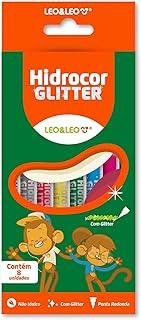 HIDROCOR C/ BRILHO - CAIXA C/ 8 CORES LEO&LEO