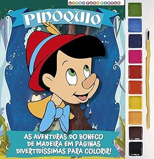 Pinóquio Livro para Pintar com Aquarela