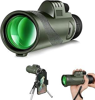 Telescópio Monocular 50x60 HD com Suporte para Celular - Lente FMC, Zoom Potente, Tripé Incluso - Perfeito para Observação de Aves, Caça, Shows e Aventuras ao Ar Livre