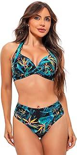 Biquíni Estampado Com Bojo Cortinão E Calcinha Drapeada Orla da Praia