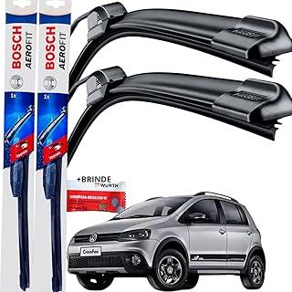 Par Palheta Limpador Parabrisa Dianteiro Silicone Bosch Paleta Fox 2010 á → 2012