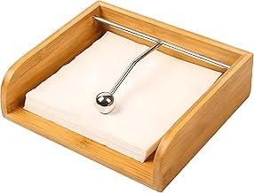 Porta Guardanapo Bambu Cozinha Decoração Utensilio De Mesa Natural Moderno Com Peso Restaurante bar