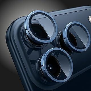 Película Câmera Protetor de Lente para iPhone 17 Pro / 17 Pro Max Vidro Temperado 9H Aro Simples Proteção Resistente a Arranhões e impactos premium (Azul Intenso)