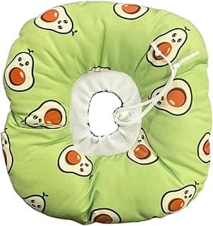 Colar Elizabetano Cães e Gatos PETYC Ajustável Confortável Pós-Cirúrgico Proteção Essencial (Verde - Abacate, M)