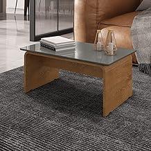 Mesa de Centro Sala de Estar Lilibeth Cor: Titanium/Naturale